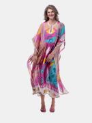 Mucho Gusto ® kaftan capaccio drawn pink patchwork