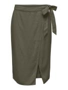 Jacqueline de Yong Jdysay mw midi wrap skirt wvn dia donker