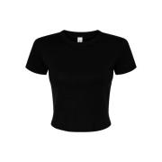 Bella + Canvas Dames micro-rib crop t-shirt