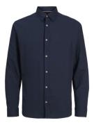 Jack & Jones Jjpierre slub shirt ls navy