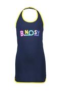 B.Nosy Girls dumbbell dress with dot aop and chest navy