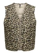 Only onlannabell quilted leo waistcoat o 15344740 humus