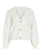 Vila Viril v-neck ls knit cardigan no off-white