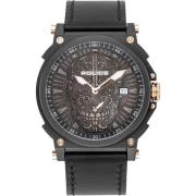 Police Leren horloge met datumfunctie 48mm