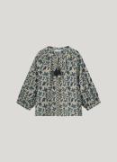 Summum 3/4 sleeve top block print 2s3120-12212 480 noir