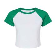 Bella + Canvas Dames baby micro-rib raglan gewaad top