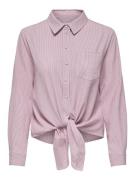 Only onllecey ls knot shirt noos wvn 15195910 foxglove