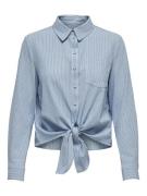 Only onllecey ls knot shirt noos wvn 15195910 cloud dancer stripes