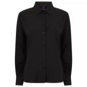 Henbury Dames wicking shirt met lange mouwen