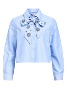 Object objzane re l/s bow shirt cc2 ss 23045838 cornflower