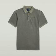 G-Star dunda overdyed slim polo d11595-d756 d033 shadow olive