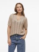 Vila Vitoto new s/s cable knit top