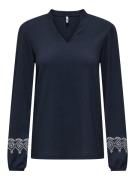 Only Onlnanna l/s embroidery blouse jrs