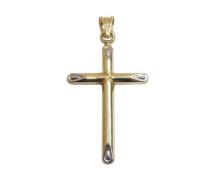Christian Bicolor gouden holle kruis