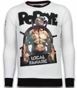Local Fanatic Popeye rhinestone sweater
