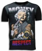 Local Fanatic Marilyn money digital rhinestone t-shirt