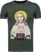 Local Fanatic Jesus rhinestone t-shirt