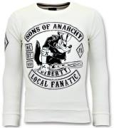 Local Fanatic Rhinestones sweater sons of anarchy trui