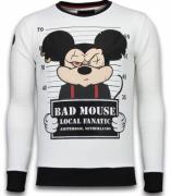 Local Fanatic Bad mouse rhinestone sweater
