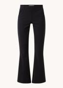 Studio Anneloes Flair mid waist flared fit pantalon van travelstof