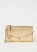 Sandro Clutch van lamsleer met afneembare schouderriem