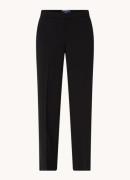 Gardeur Franca mid waist wide fit pantalon met persplooi