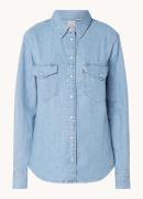 Levi's Iconic western blouse van denim met borstzakken