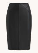 Reiss Raya high waist midi kokerrok van leer