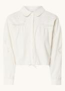 ba&sh Emily cropped blouse met opengewerkt dessin