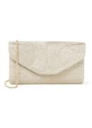 L.K.Bennett Lucia clutch met glansdraad