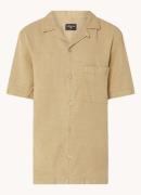 Strellson Cisco regular fit overhemd in linnenblend met borstzak