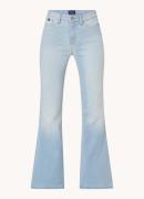 Denham Ami mid waist flared fit jeans met lichte wassing