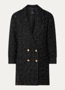 Anine Bing Katharine mini blazerjurk van tweed met lurex