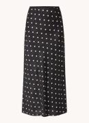 Neo Noir Lola maxi rok met met stippenprint