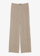 Marc O'Polo High waist wide fit pantalon met grafische print