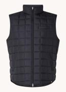 Boggi Milano Castello gewatteerde bodywarmer van donsvulling en steekz...