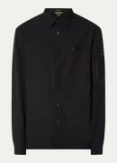 HUGO BOSS B_Lite_L regular fit overshirt met logo en ritszakken