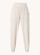 Emporio Armani High waist tapered fit cargobroek met klepzakken