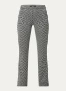 BRAX Malou high waist slim fit pantalon met grafische print