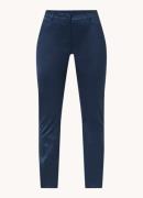 Expresso High waist slim fit pantalon van satijn met steekzakken