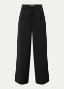 MSCH Copenhagen Ulla high waist wide fit pantalon met steekzakken