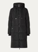 Mos Mosh MMNova longline puffer jas met steekzakken