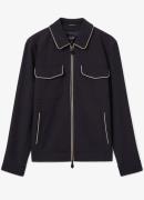 Reiss Roy relaxed fit overshirt met ritssluiting