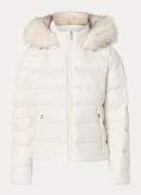 Tommy Hilfiger Tyra puffer jack met donsvulling en afneembare imitatie...