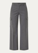 BRAX Maine high waist wide fit pantalon met klepzakken