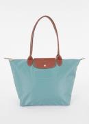 Longchamp Le Pliage Original schoudertas L met leren details