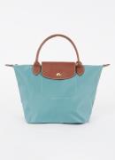 Longchamp Le Pliage Original handtas S met leren details