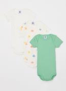 Petit Bateau Romper van biologisch katoen in 3-pack