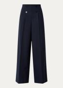 Sandro High waist wide fit pantalon met steekzakken