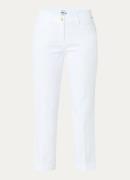 BRAX Mara mid waist slim fit cropped chino met steekzakken